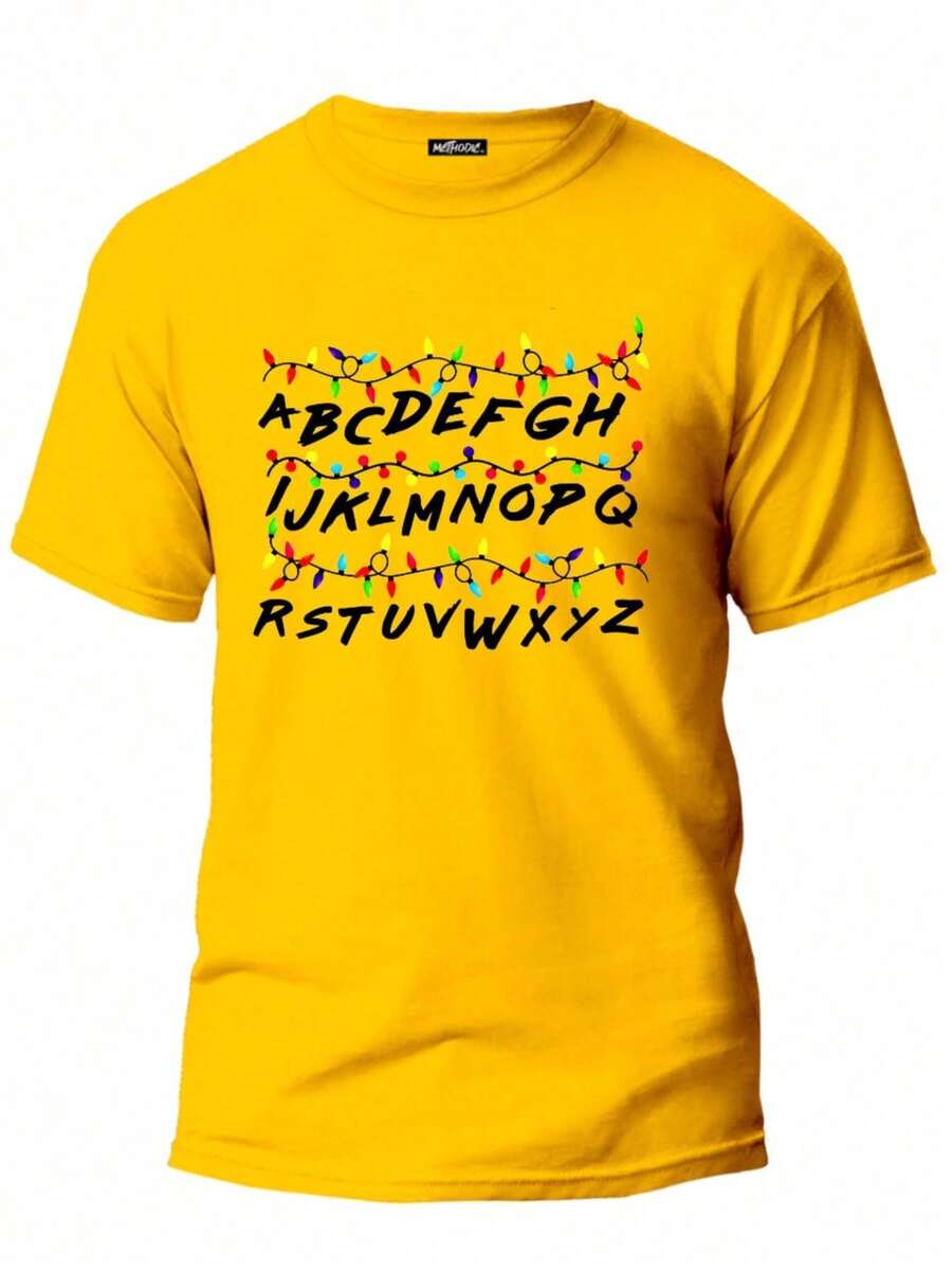 Men T-Shirts - 黃色 - 查看 1