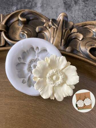 Flower Pattern Silicone Mold Earring Resin Mould DIY