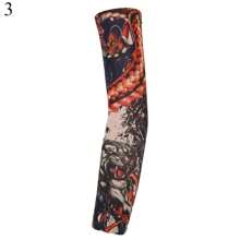 1Pc New Flower Arm Tattoo Sleeves Seamless Outdoor Riding Sunscreen Arm Sleeves Sun Uv Protection Arm Warmers For Men Women Sleeves Cover Arms