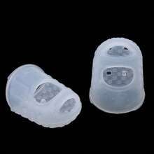 5入組白色攜帶方便的簡易加厚耐磨防滑矽膠指頭保護套 - 白色 - 查看 8