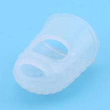 5入組白色攜帶方便的簡易加厚耐磨防滑矽膠指頭保護套 - 白色 - 查看 3