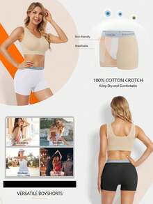 Quần lót nữ đơn giản màu trơn có dây thắt lưng chữ 4 chiếc, thích hợp mặc với váy - Nhiều màu - Xem 2