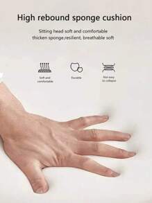 Small Wheeled Ottoman With Swivel Casters, Slouchy People Wheel Sliding And Groove Filling Stool, Home Use Stool, Popular Style - Multicolor - View 3