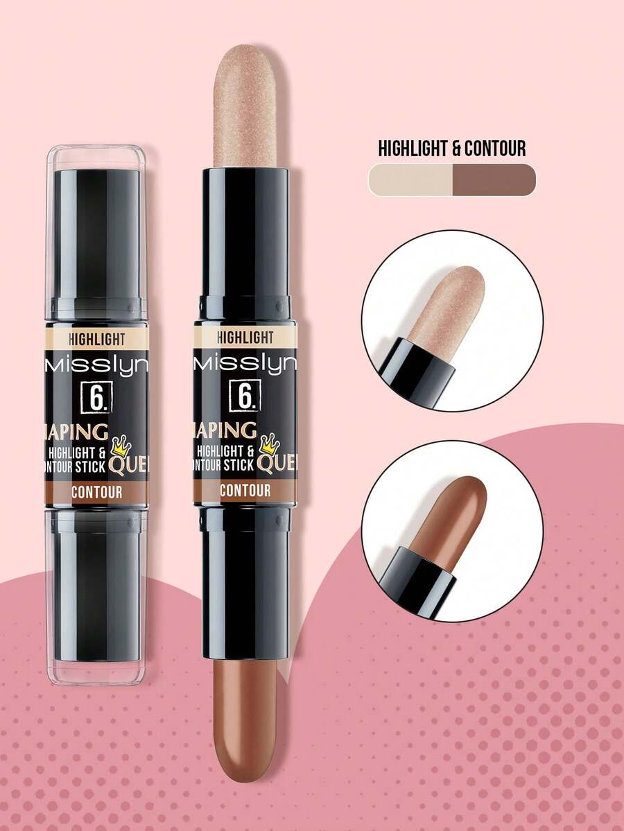 MissIyn Shaping Queen Highlight & Contour Stick, Double ended contour stick, Creamy Texture and