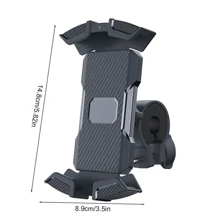 Bicycle Gps Navigation Mount And Motorcycle Phone Holder - Black - View 4