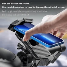 Bicycle Gps Navigation Mount And Motorcycle Phone Holder - Black - View 2