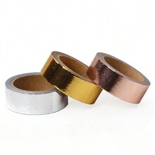 3 cuộn Gold Foil & Giấy Băng Washi Đối với DIY Làm sổ lưu niệm , Nghệ thuật Và Thủ công Dự án Đồ trang trí - Nhiều màu - Xem 3