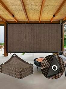 Thickened Shade Cloth Sunblock Mesh Cover Taped Edge With Grommets, Sun Net For Pergola, Plants Greenhouse, Gardens, Patio, Canopy Outdoor Sunshade Net