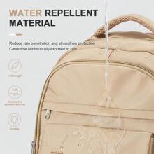 Casual Backpack Schoolbag For Junior High School Girls Laptop Backpack Women Teacher Backpack Work Computer Backpack College Waterproof Casual Daypack Business Travel Backpack For Women Holiday Shop Luggage Big Purse Travel Organizer Travel Stuff  Ladies Bags Men Presents Outdoor Gifts For Women - Khaki - View 6