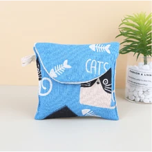 大容量卫生巾收纳袋，适合学生、女生，可收纳化妆品、首饰、便携式经期用品，也可作为化妆包、护肤包、洗漱包、旅行必备、邮轮必备、宿舍必备、婚礼伴娘礼物、妈妈礼物、生日礼物、送给朋友和老师的礼物、家居装饰、浴室客厅卧室装饰、唇油收纳、指甲油收纳、化妆品旅行洗漱包、礼品收纳、拉链配件、指甲油收纳、女士礼物、圣诞礼物、女士礼物创意 - 彩色 - 查看 6