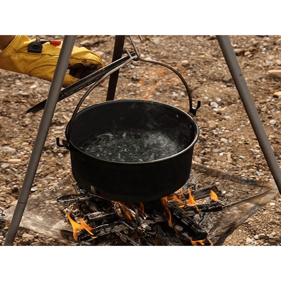 1pc Outdoor Stainless Steel Bonfire Rack Convenient Folding Firewood ...