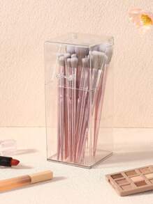 1 pieza Balde de almacenamiento de brochas de maquillaje transparente, decoración para habitación, hogar, dormitorio, baño, casa, habitación rosa, sala de estar, artículos de viaje, bolsa de regalo, regalos para mamá, papá, hombres, amigos, maestro, cumpleaños, boda, escritorio, estantes, accesorios, cajas de regalo, regalo divertido, almacenamiento, soporte para brochas de maquillaje, decoración de habitación, bolsas, bolsa de maquillaje, tocador, viaje, bolsa de maquillaje, artículos esenciales de viaje, organizador, almacenamiento, artículo esencial de viaje, organizador de maquillaje, bolsas de maquillaje, organizador de maquillaje, organizador, bolsa de aseo, organizador de escritorio, bolsa de cosméticos, bolsa de maquillaje, organizar maquillaje, accesorios de tocador, bolsa de maquillaje, bolsas de maquillaje, joyero, bolsa, soporte para brochas de maquillaje, soporte para brochas, organizador de perfumes, bolsa, regalos para mujeres, regalos de Navidad, ideas de regalo para mu - transparente - Ver 6