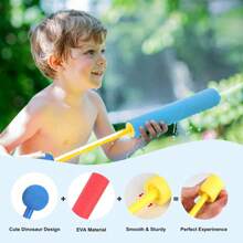 4pcs Or 8pcs Summer EVA Pull-Type Water Gun Toys For Kids, Outdoor Beach Water Play Foam Water Gun (Random Color),Water Gun,Water Guns,Gun,Toy Guns Boys,Beach Games,You Gun,Orbi Gun,Boys Toy Gun,Water Gun Electric,Orby Gun,Beach Items For Kids,Water Guns Outdoor,Water Gun,Water Guns,Orby Guns - Nhiều màu - Xem 2