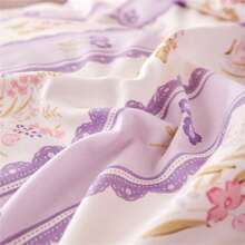 4pcs Mới Sành điệu Kết cấu Đã chải Hoa In Bộ chăn ga gối ; Làn da thân thiện Tất cả các mùa Bộ chăn ga gối ( Không có Đổ đầy ) - Khu vườn tràn ngập hoa - Xem 4