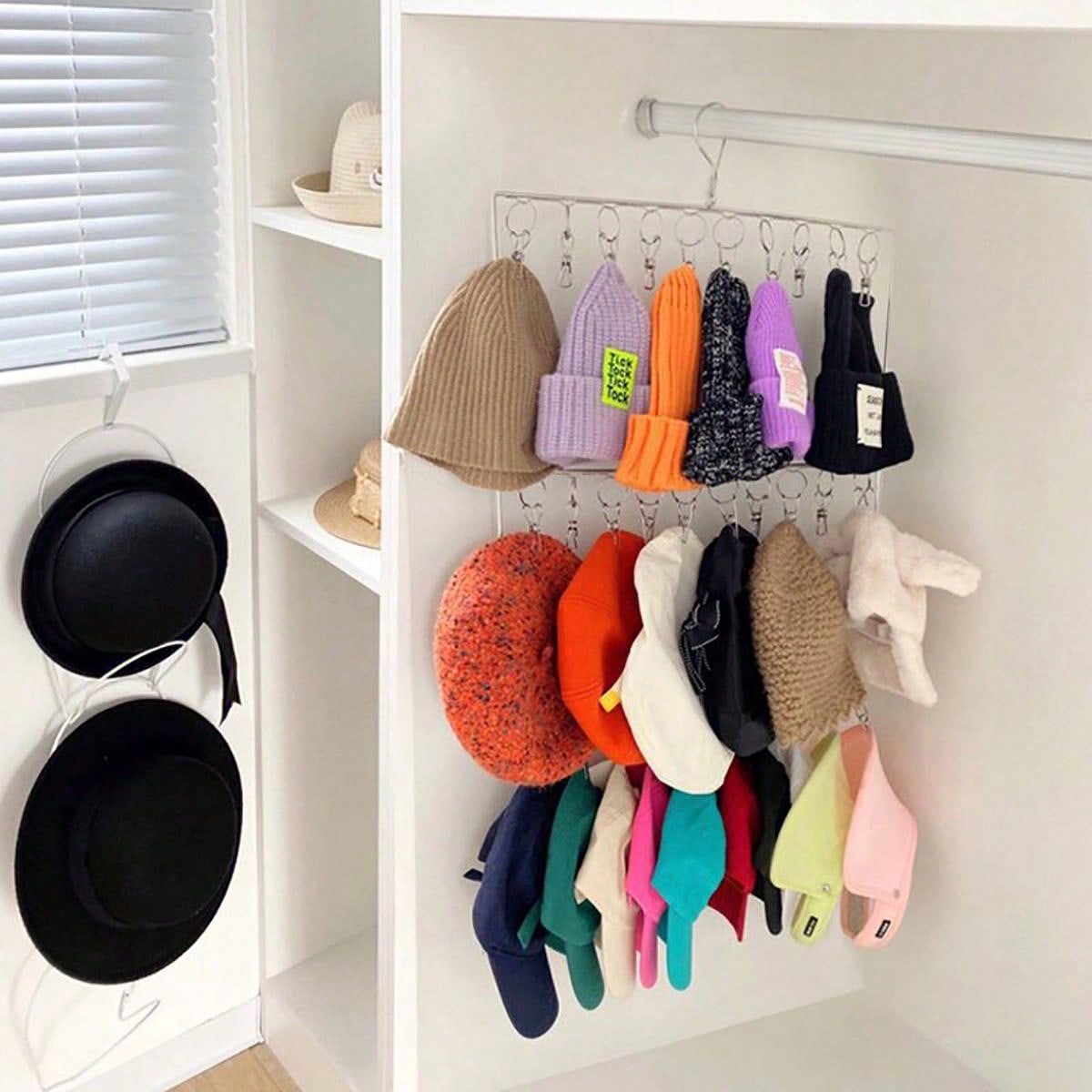 Double Hanging Hat Storage Artifact Baby Hat Rack Hanger Hanger Hanger