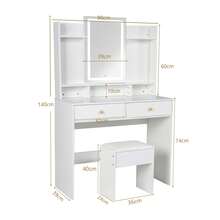 Vanities & Vanity Benches - White - View 7