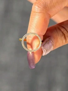 1 Stück Diamanten Ring Für Damen, Schmuck Für Frauen S925 Sterling Silber Exquisite Doppelschicht-ring Feiner Schmuck Geschenk Für Mädchen Tägliche Lebens Dekoration