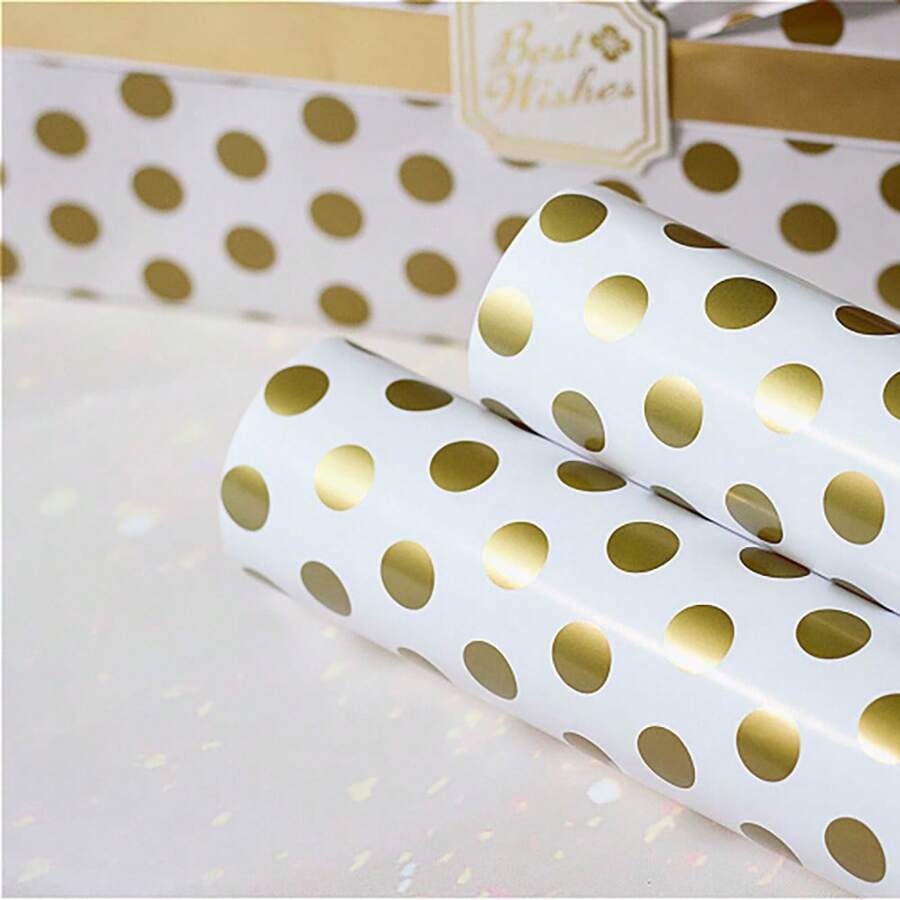 Gift Wrapping Paper Craft Packaging 20 Sheets 58*58cm - 圓形的 - 查看 1