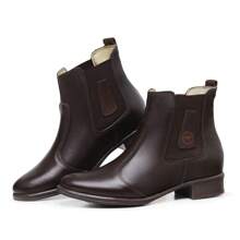 Women Mid-Calf Boots - 咖啡棕 - 查看 3