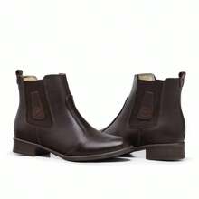 Women Mid-Calf Boots - 咖啡棕 - 查看 2