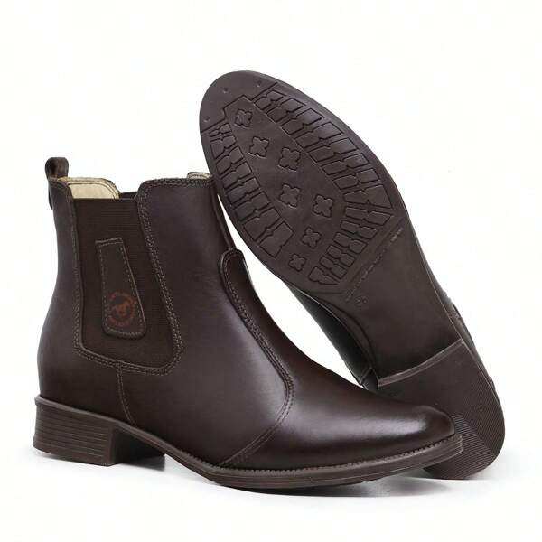 BOTA PANTANEIRO FEMININA CANO BAIXO MONTARIA bota marrom botas feminina elegant