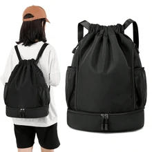 Mochila Con Cordón De Moda, Mochila Casual Nueva Para Hombres Y Mujeres Exterior Montañismo De Tela Oxford Senderismo Fitness