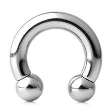 CIZME 1 件内螺纹银黑色圆形杠铃马蹄鼻环不锈钢锥形大号穿孔杠铃隔膜鼻耳扩张器 00G-0G-2G-4G-6G-8G-10G-12G 12mm/16mm/19mm 316L 不锈钢穿孔身体首饰单独出售 - Large Gauge - 查看 11