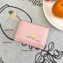 New Arrival Cute Short Wallet For Girls, Students, Ins Style Thin Women Purse And Teenage Girls Heart - Baby Pink - View 5