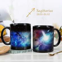 Taza De Constelación Sagitario Que Cambia De Color Con Calor De 11 Oz, Taza De Café De Cerámica Que Cambia De Color, Taza Mágica Para Presentes De Noviembre Y Diciembre - Sagitario - Ver 7