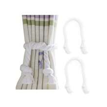 Curtain Tiebacks Outdoor Window Curtain Tiebacks Country Style Curtain Holdbacks - White - View 1