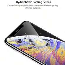 3 Stücke HD gehärtetes Glas Bildschirmschutz kompatibel mit iPhone 6/7/8/X/XS/XS MAX/XR/11/12/13/14/15/SE/PLUS/PRO/PRO MAX/MINI