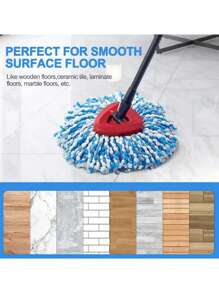 FoBianJie 2/3/6 Piezas De Cabezales De Recambio De Mopa De Microfibra, Cabezales De Repuesto De Mopa Rellenable, Paño De Recambio Para Mopa Lavable Y Duradero, Cabezal De Mopa De Eliminación De Polvo, Uso En Seco Y Húmedo, Fácil De Limpiar, Suministros De Limpieza, Suministros Escolares - multicolor - Ver 5