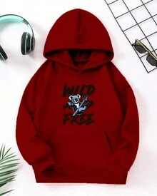 Women Sweatshirts - 紫紅色 - 查看 2