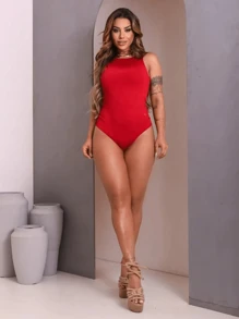 Plus Size Women Tops - 紅色 - 查看 1