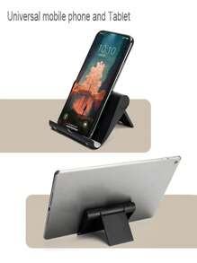 1 Miếng phổ cập Giá đỡ máy tính bảng Giá đỡ điện thoại di động , Gấp lại Bàn làm việc Đứng Cho máy tính bảng - màu đen - Xem 1