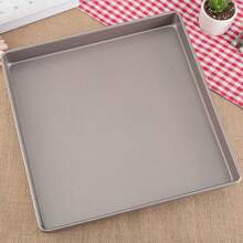 加厚11英寸正方形烤盤,防黏蛋糕捲、牛軋糖、曲奇烘焙模具,適用於烤箱,28*28cm - 金色 - 查看 6