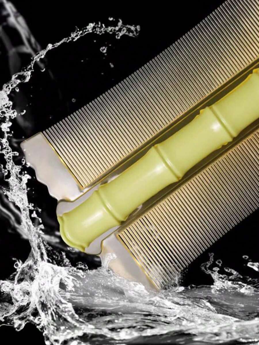 1pc Head Lice & Nit Comb, Double Row Super Dense Teeth, Fine Toothed