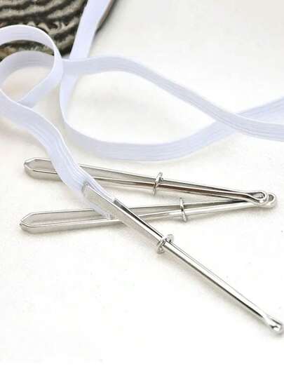 3pcs Elastic Band Threader, Threader, Clip Threader, Cord Threader, Sewing Tools