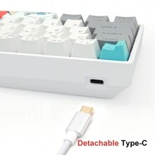 SKYLOONG SK61 USB Wired Keyboard 60% Profile RGB Backlight Mechanical Keyboard Hot Swappable Optical Switch PBT Double-Shot Keycaps Tactile/Linear Switch Gaming Keyboard - SEA and SUN V2 - View 11