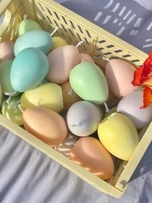 Khuôn nến trứng 3D hình trứng Phục sinh bằng silicon, Khuôn silicon tự làm - trắng - Xem 1