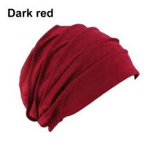 1Pc Women Elastic Turban Beanie Soft Bonnet  Hijabs Head Wrap Chemo Hat