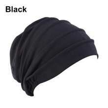 1Pc Women Elastic Turban Beanie Soft Bonnet  Hijabs Head Wrap Chemo Hat