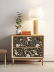 Giấy dán tường tự dính họa tiết hoa Bohemian màu nâu, kích thước 17,7 inch * 6,5/9,8 feet, chống thấm nước, có thể tháo rời, dùng để trang trí nhà cửa, tranh dán tường và trang trí phòng. - Nhiều màu - Xem 7