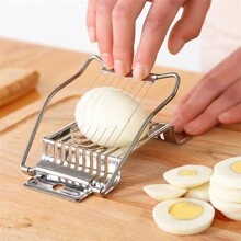 1/5pcs Egg Slicer, Vegetable Shredder, Stainless Steel Egg Cutter, Really Useful, Used In Hotels And Restaurants, 2 Styles Randomly Shipped