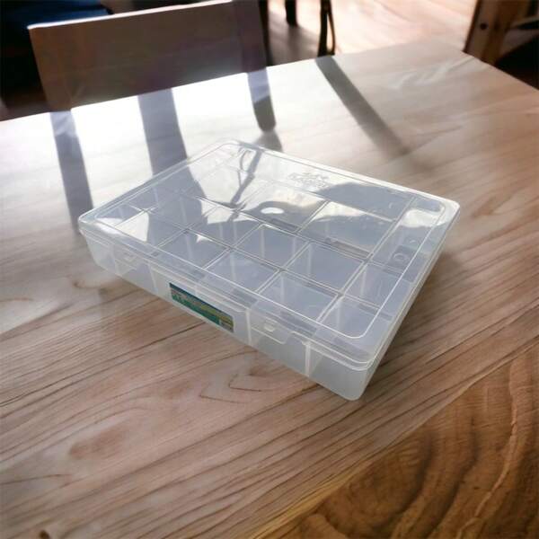 Caixa Box com 20 Divisorias Porta Parafusos Pregos Ferramentas Chaves Organizadora