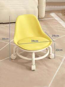 Small Wheeled Ottoman With Swivel Casters, Slouchy People Wheel Sliding And Groove Filling Stool, Home Use Stool, Popular Style - Multicolor - View 6