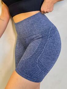 Women Shorts - 藏蓝色 - 查看 2