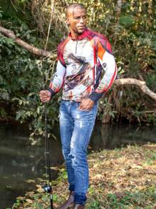 Men Outdoor Tees & Tanks - 紅白色 - 查看 2