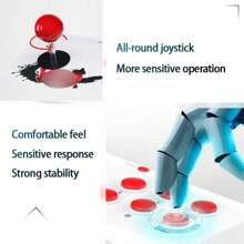 Consola De Videojuegos Arcade Con Joystick Inalámbrico X6, Reproductor Con Más De 2000 Juegos Portátiles Para El Hogar Para Instalar Y Descargar Juegos Libremente - Rojo y blanco - Ver 7