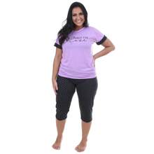 Women Pajama Sets - 紫色 - 查看 1